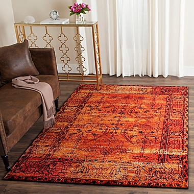 Safavieh Vintage Hamadan 9-Foot x 12-Foot Zima Rug in Orange. View a larger version of this product image.