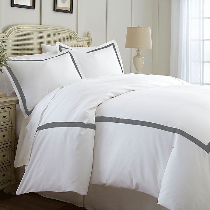 Italian Hotel Collection Satin Band Duvet Cover Bed Bath Beyond