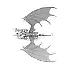 Alternate image 4 for Fascinations ICONX 3D Metal Silver Dragon Model Kit
