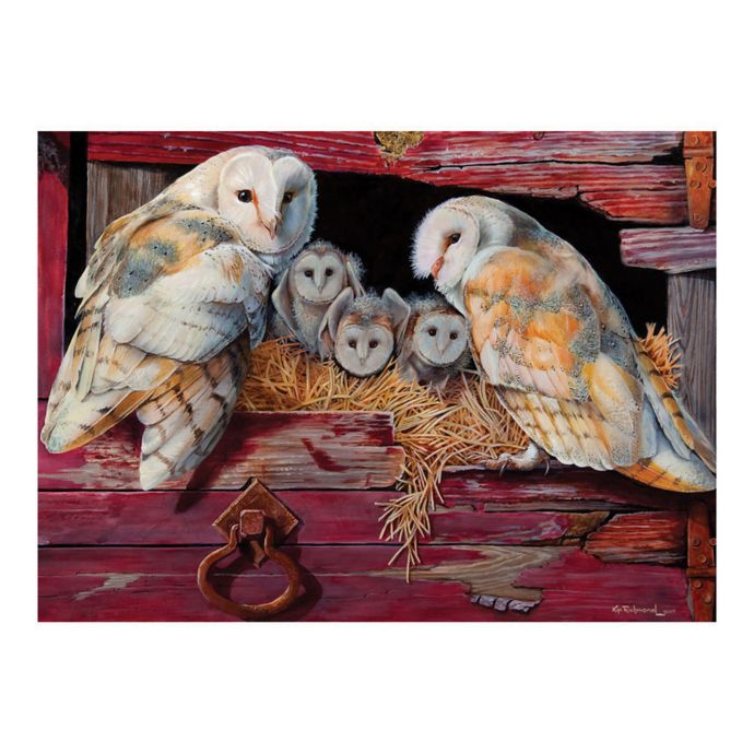 Cobble Hill Puzzle Company Barn Owls 1000 Piece Puzzle Bed Bath