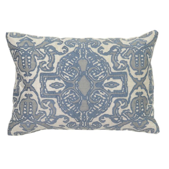 Villa Home Pearle Oblong Throw Pillow In Blue Bed Bath Beyond