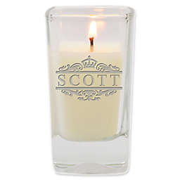 Carved Solutions Scott Unscented Soy Wax Glass Votive Candle