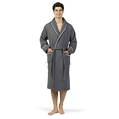Linum Home Textiles Waffle Terry Turkish Cotton Unisex Bathrobe. View a larger version of this product image.