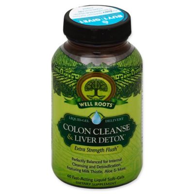 Well Roots&reg; 60-Count Colon Cleanse and Liver Detox Soft-Gels