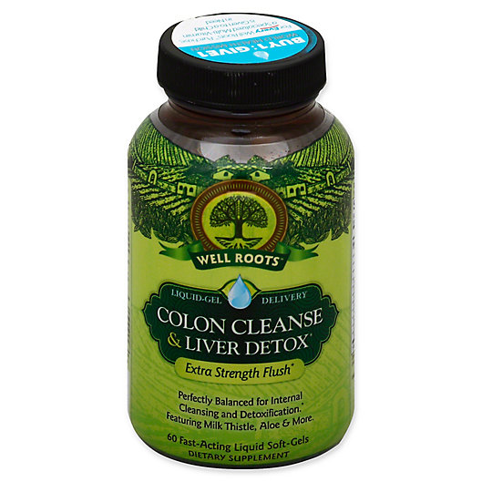 Alternate image 1 for Well Roots® 60-Count Colon Cleanse and Liver Detox Soft-Gels