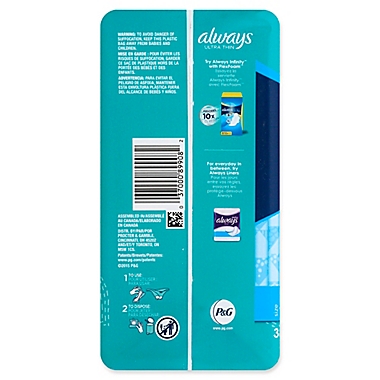 Always&reg; 38-Count Ultra Thin Size 3 Extra Long Unscented Super Pads With Wings. View a larger version of this product image.