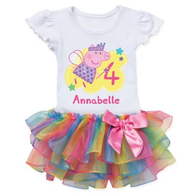 peppa pig birthday tutu set