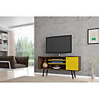 Alternate image 4 for Manhattan Comfort Liberty 53.14-Inch TV Stand in Rustic Brown/Yellow