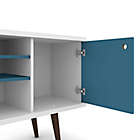 Alternate image 2 for Manhattan Comfort Liberty 53.14-Inch TV Stand in White/Aqua Blue
