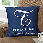 Alternate image 0 for Our Monogram 14-Inch Square Throw Pillow