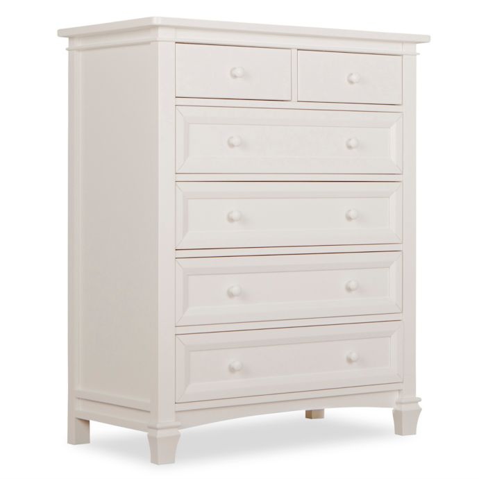 Evolur Fairbanks 6 Drawer Dresser In Winter White Buybuy Baby