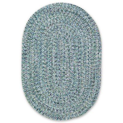 Capel Rugs Sea Pottery Oval Rug in Blue