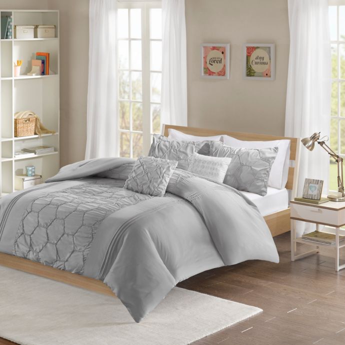 intelligent design carrie comforter set blus