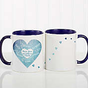 We Love You To Pieces 11 oz. Photo Coffee Mug in Blue/White