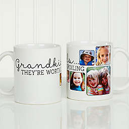 They're Worth Spoiling 11 oz. Photo Coffee Mug in White