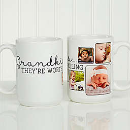 They're Worth Spoiling 15 oz. Photo Coffee Mug in White