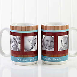 Photo Message 15 oz. Personalized Coffee Mug in White