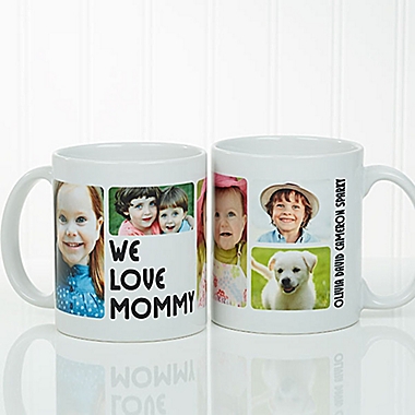 5 Photos Loving Message Coffee Mug. View a larger version of this product image.
