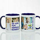 Alternate image 0 for 5 Photos Loving Message 11 oz. Coffee Mug in Blue/White