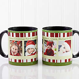Christmas Photo Message 11 oz. Coffee Mug in Black