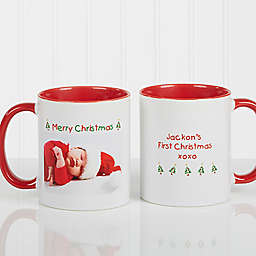 Christmas Photo Wishes 11 oz. Coffee Mug in Red