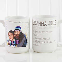 Definition of Grandma 15 oz. Photo Coffee Mug in White
