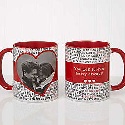 Love You This Much 11 oz. Coffee Mug in Red/White