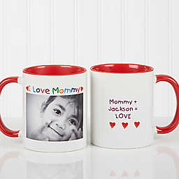 Photo Message 11 oz. Coffee Mug in Red