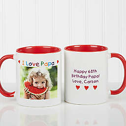Photo Message 11 oz. Coffee Mug in Red