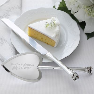 Wedding Cake 2-Piece Knife & Server Set