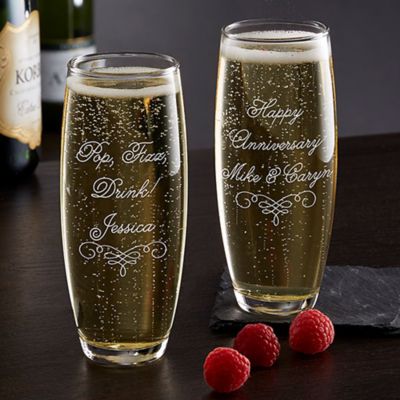 Write Your Own Stemless Champagne Flute
