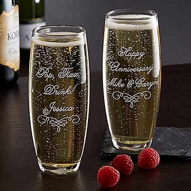 Write Your Own Stemless Champagne Flute. View a larger version of this product image.