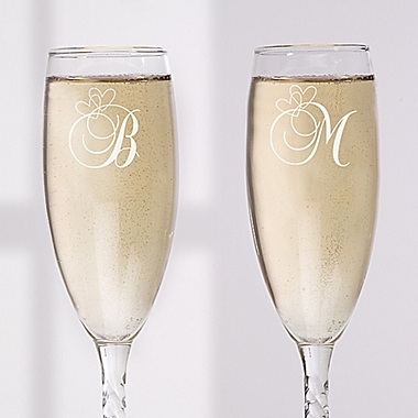 A Toast To Love Champagne Flutes (Set of 2). View a larger version of this product image.