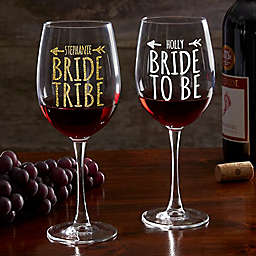 Bride Tribe Personalized 19.25 oz. Red Wine Glass