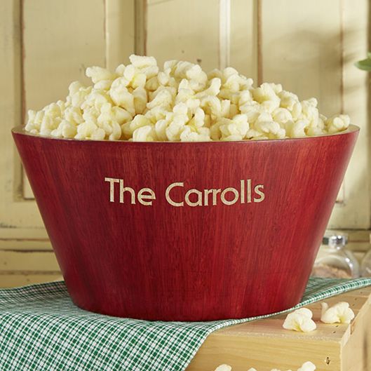 Popcorn Night Large Bamboo Bowl Bed Bath Beyond
