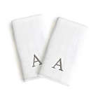 Alternate image 0 for Linum Home Textiles Monogrammed Block Font Letter Bridal Hand Towel (Set of 2)