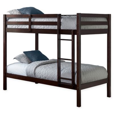 Storkcraft Caribou Twin Bunk Bed, Storkcraft Caribou Twin Over Solid Hardwood Bunk Bed Gray