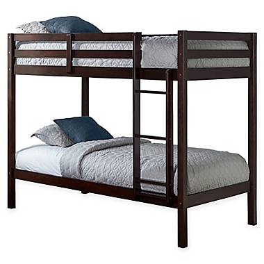 Hillsdale Caspian Twin Bunk Bed in Chocolate. View a larger version of this product image.