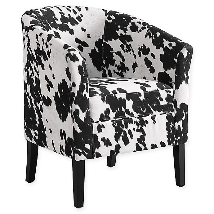 Linon Home Sadie Udder Madness Club Chair In Brown White Bed