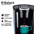 Alternate image 5 for Keurig&reg; K-Select&reg; Single-Serve K-Cup&reg; Pod Coffee Maker in Matte Black