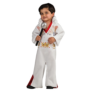 Elvis Romper 2T-4T Child&#39;s Halloween Costume in White. View a larger version of this product image.