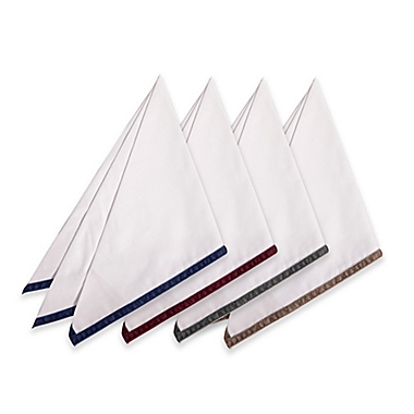 Velvet Trim Napkins (Set of 4). View a larger version of this product image.