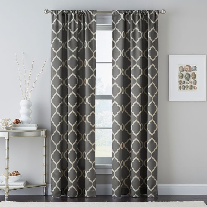 Casbah Trellis Rod Pocket Window Curtain Panel Bed Bath Beyond