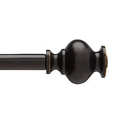Umbra&reg; Caf&eacute; Urn Finial 18 to 28-Inch Adjustable Curtain Rod in Bronze