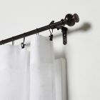 Alternate image 1 for Umbra&reg; Caf&eacute; Urn Finial 18 to 28-Inch Adjustable Curtain Rod in Bronze