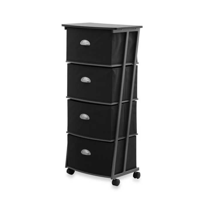 Studio 3b 4 Drawer Storage Cart In Black Bed Bath Beyond