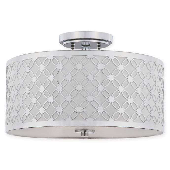 Safavieh Hutch 3-Light Semi-Flush Mount Ceiling Light in ...