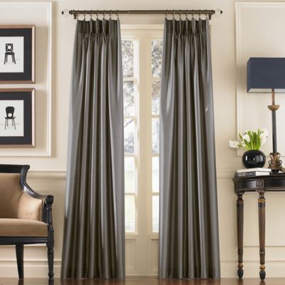Marquee 144-Inch Rod Pocket Window Curtain Panel in Pewter