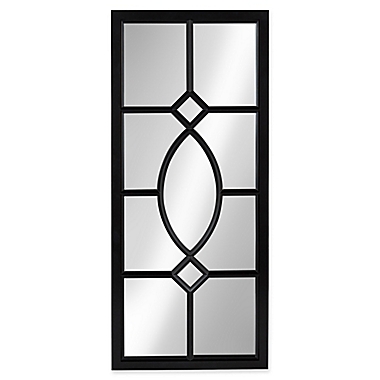 Kate and Laurel Cassat 13-Inch x 30-Inch Wall Panel Mirror in Black. View a larger version of this product image.