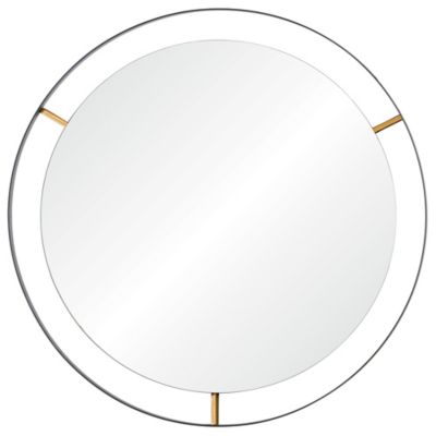 Varaluz&reg; Framed 30-Inch Round Mirror in Matte Black